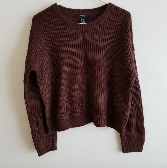 Forever 21 Sweaters - SALE NWT Forever 21 Brown Sweater Size L